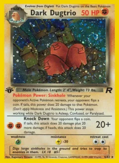 Dark Dugtrio 1st Edition