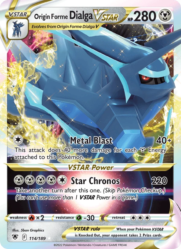 Origin Forme Dialga Vstar #114