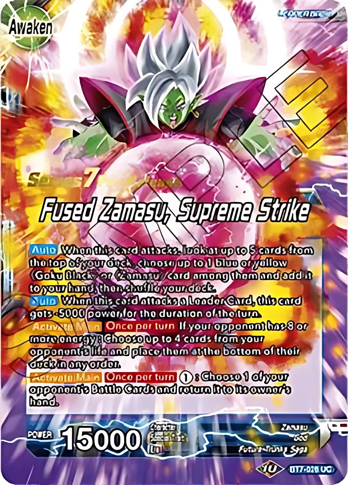 Goku Black & Zamasu // Fused Zamasu, Supreme Strike [Pre-Release] #BT7-026_PR