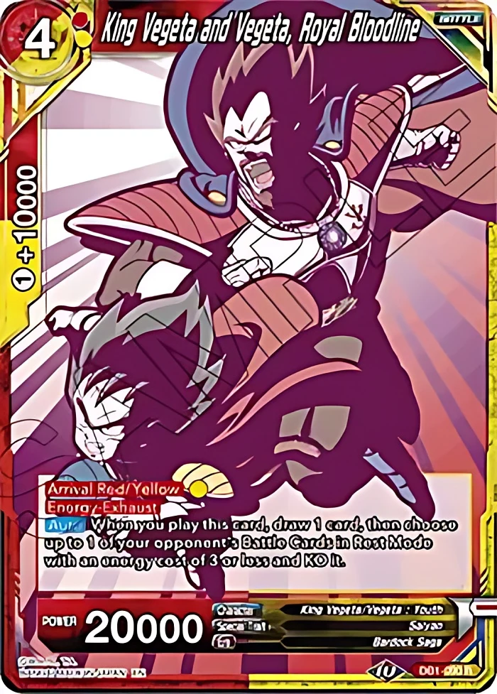 King Vegeta and Vegeta, Royal Bloodline [Alternate Art] #DB1-090