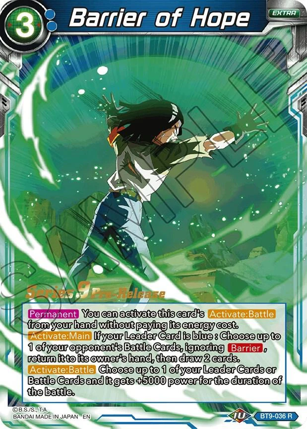 Barrier of Hope [Pre-Release] #BT9-036