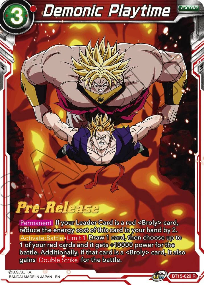 Demonic Playtime [Pre-Release] #BT15-029