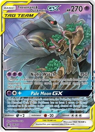 Trevenant & Dusknoir GX #SM217