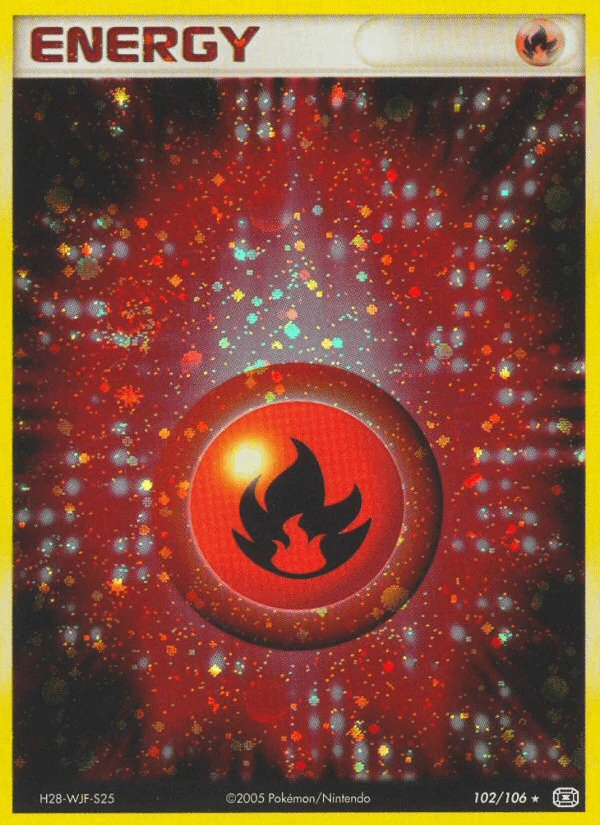 Fire Energy Holo #102