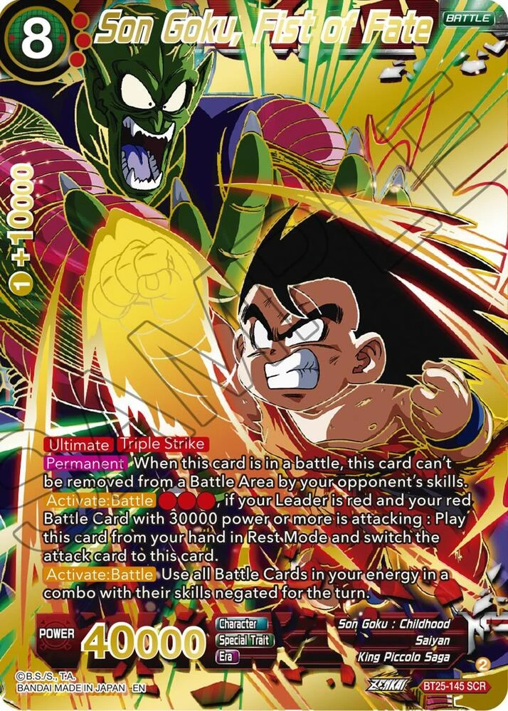 Son Goku, Fist of Fate #BT25-145