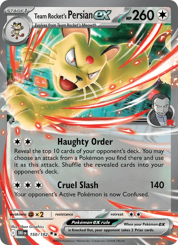 Team Rocket's Persian Ex #150