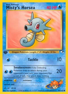 Misty's Horsea 1st Edition