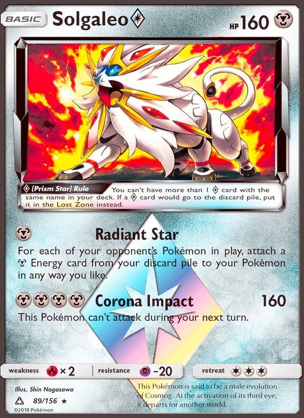 Solgaleo Prism Star #89