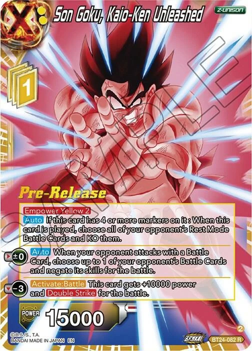Son Goku, Kaio-Ken Unleashed [Pre-Release] #BT24-082