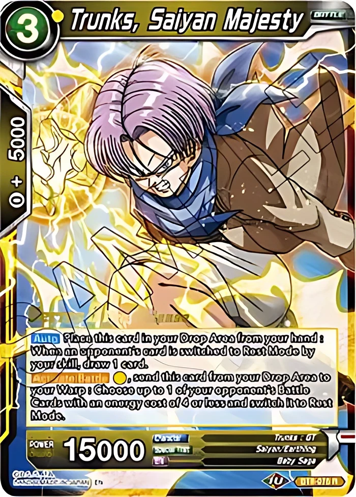 Trunks, Saiyan Majesty [Pre-Release] #BT8-075_PR