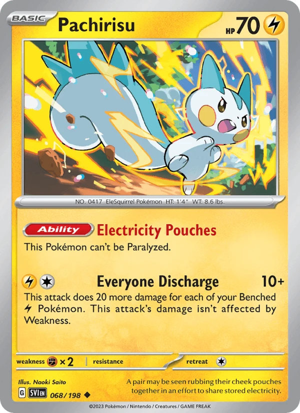 Pachirisu Reverse Holo #68