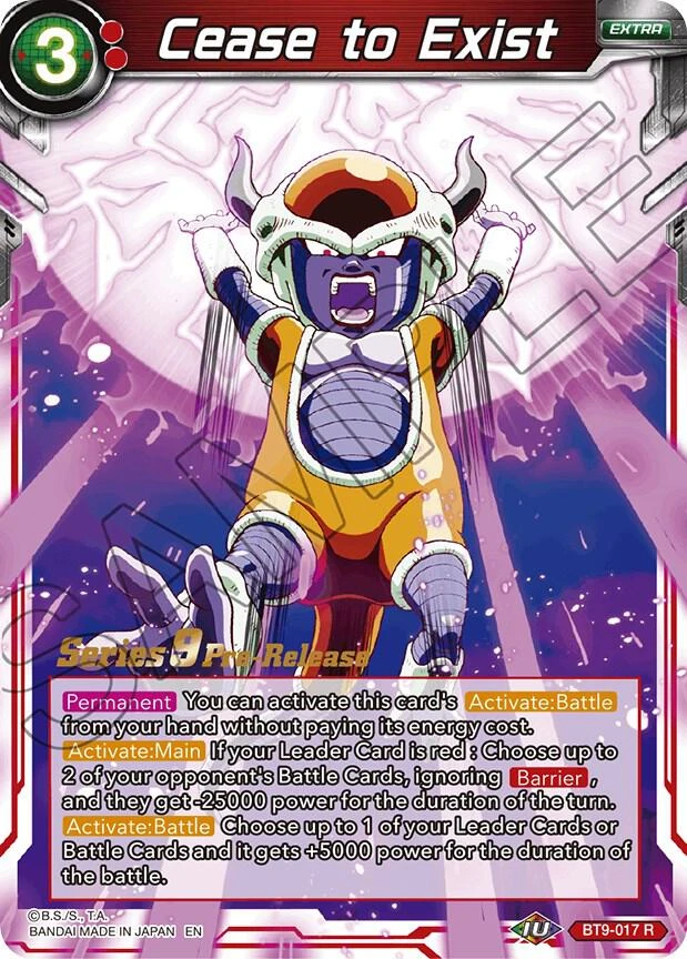 Cease to Exist [Pre-Release] #BT9-017