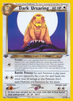 Dark Ursaring 1st Edition