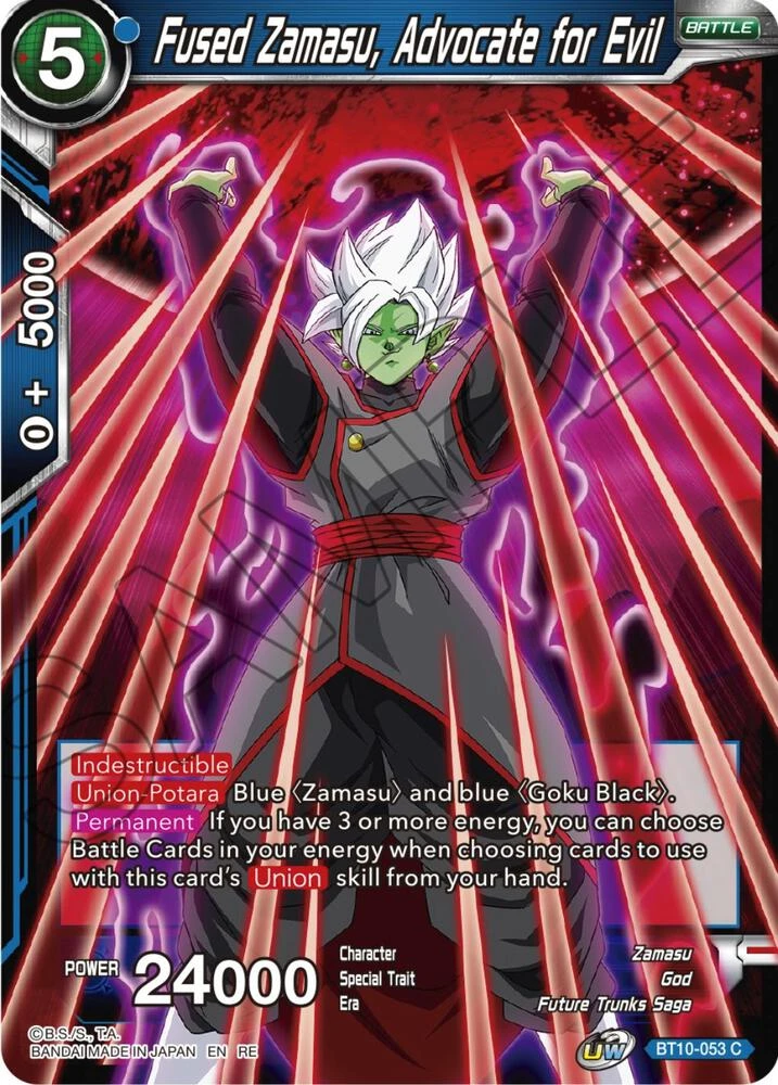 Fused Zamasu, Advocate for Evil [Reprint] #BT10-053