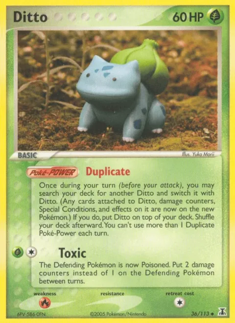 Ditto Bulbasaur Reverse Holo