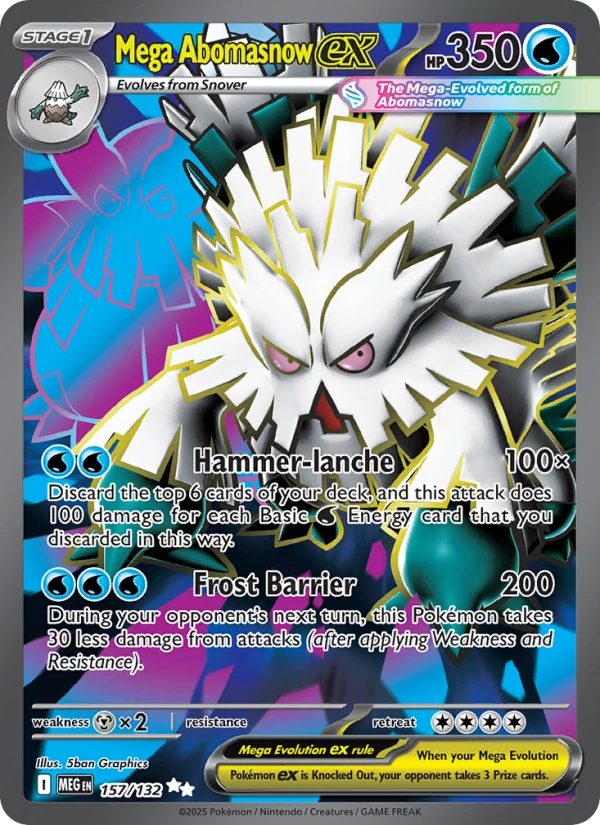 Mega Abomasnow Ex #157