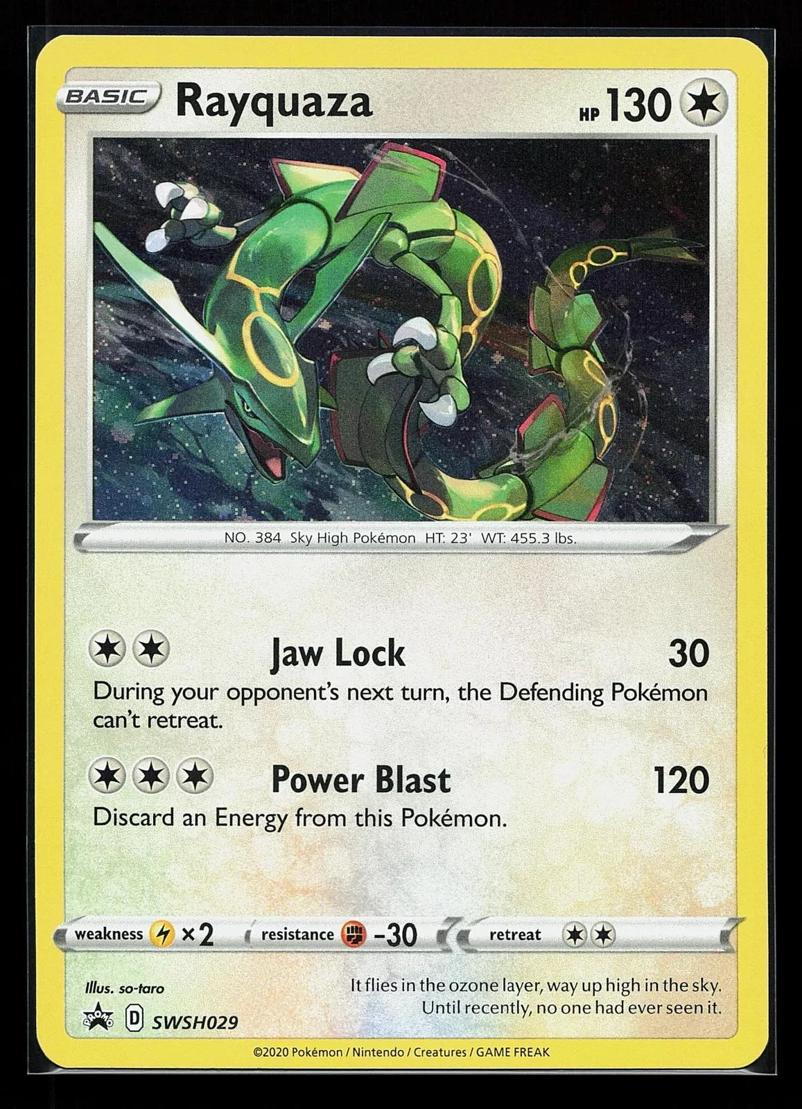 Rayquaza Cosmos Holo #SWSH029