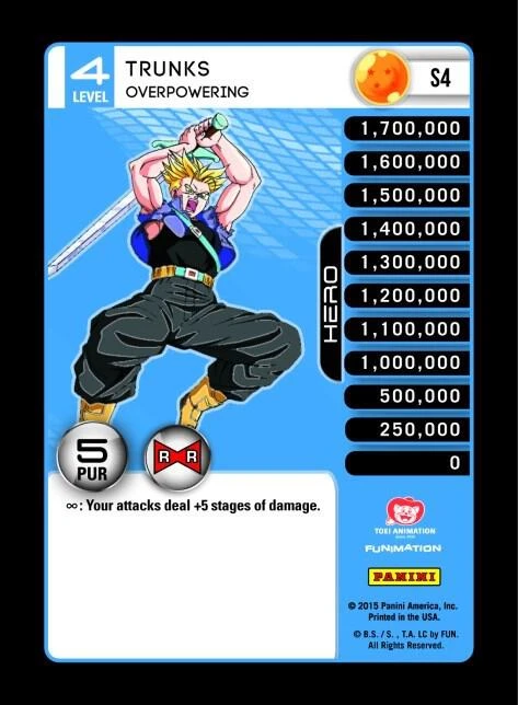 Trunks - Overpowering [Rainbow Parallel Foil] #S4