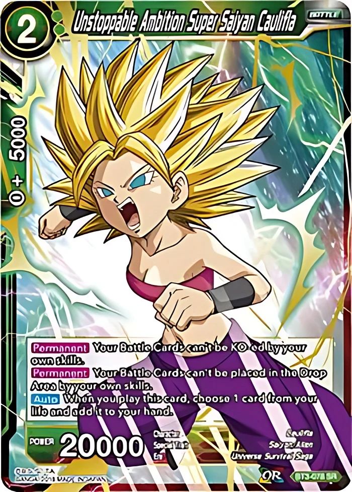 Unstoppable Ambition Super Saiyan Caulifla #BT3-078