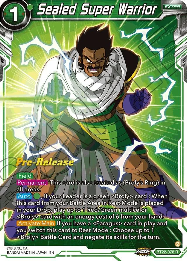 Sealed Super Warrior [Pre-Release] #BT22-078