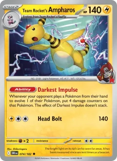 Team Rocket's Ampharos Reverse Holo