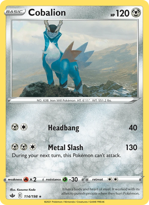 Cobalion Reverse Holo #114
