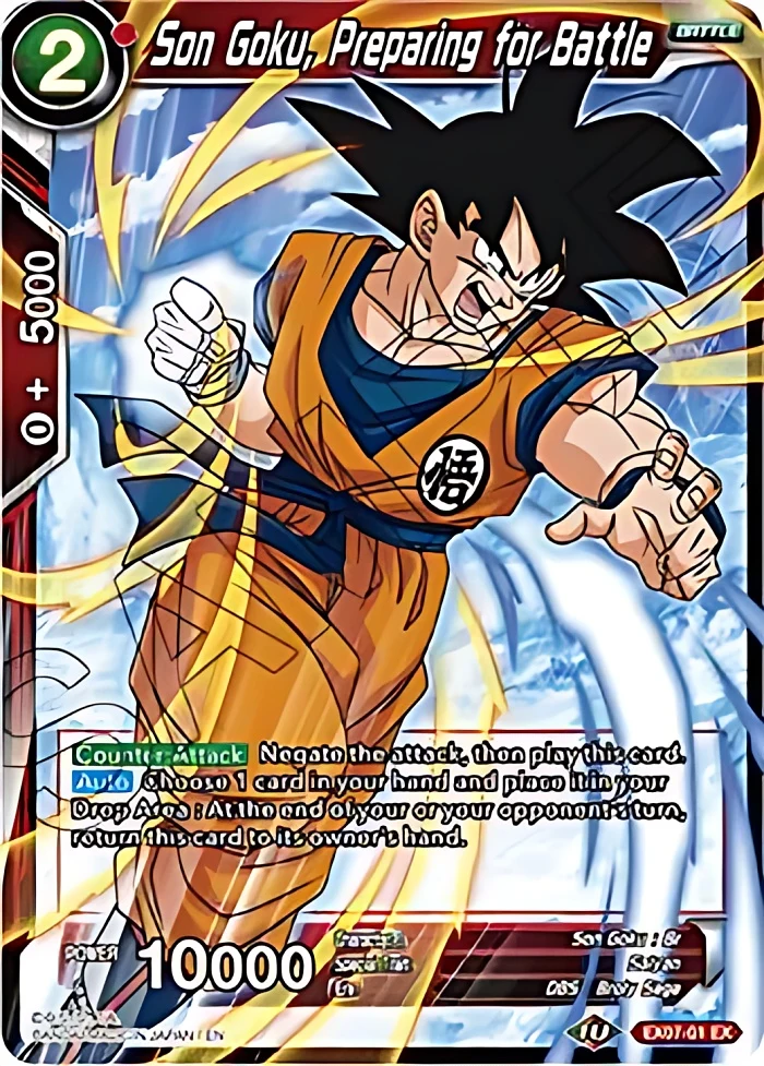Son Goku, Preparing for Battle #EX07-01