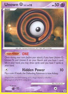Unown O Reverse Holo