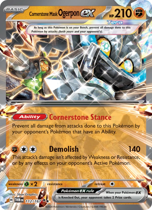 Cornerstone Mask Ogerpon Ex #112