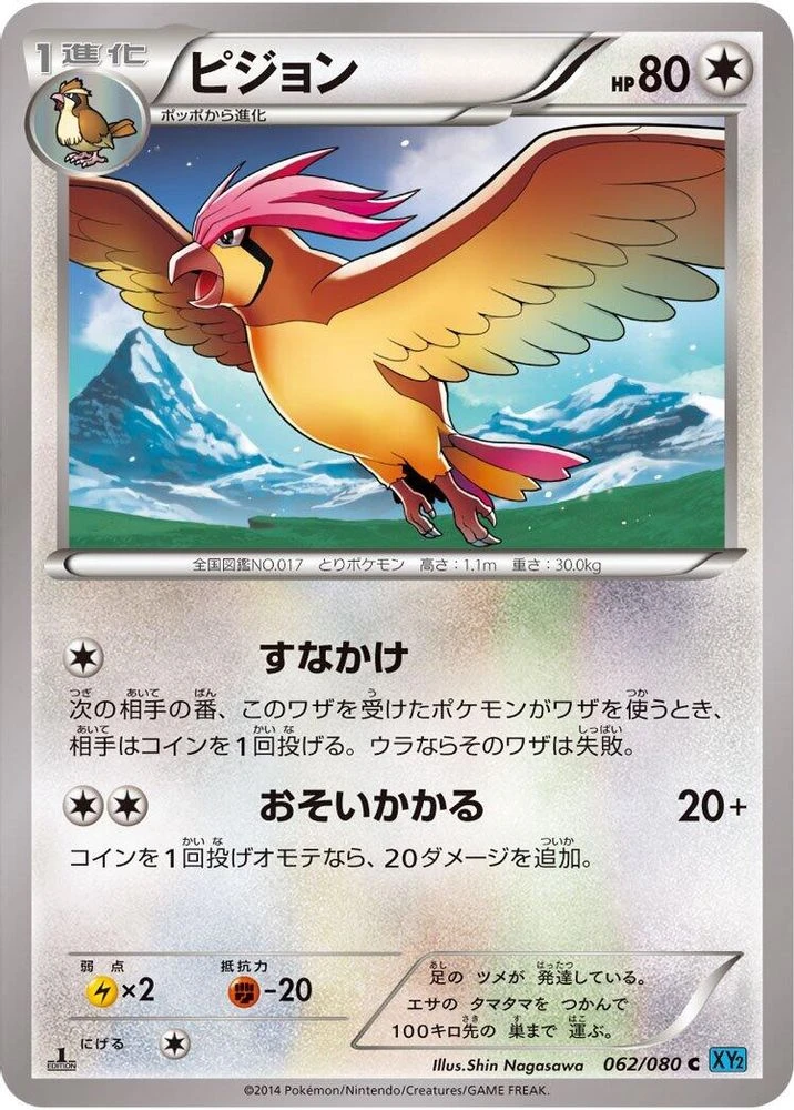 Pidgeotto 1st Edition #62