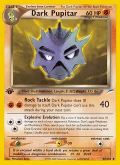 Dark Pupitar 1st Edition