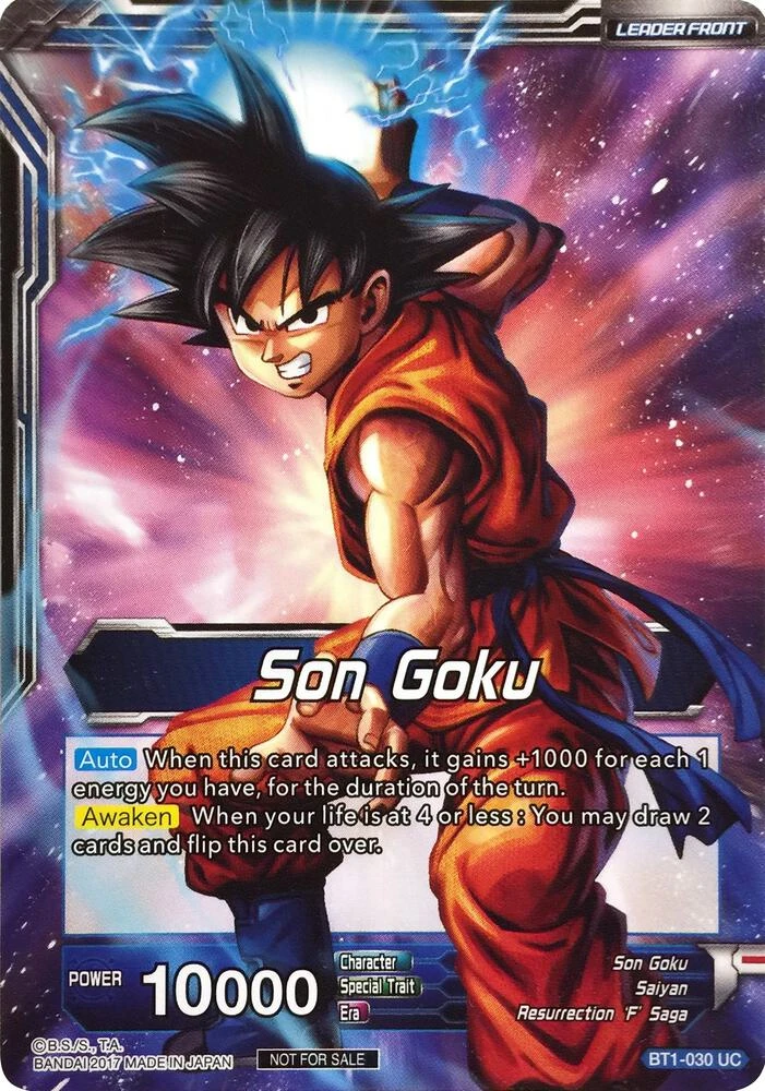 Son Goku // Super Saiyan Blue Son Goku [Hot Stamped] #BT1-030