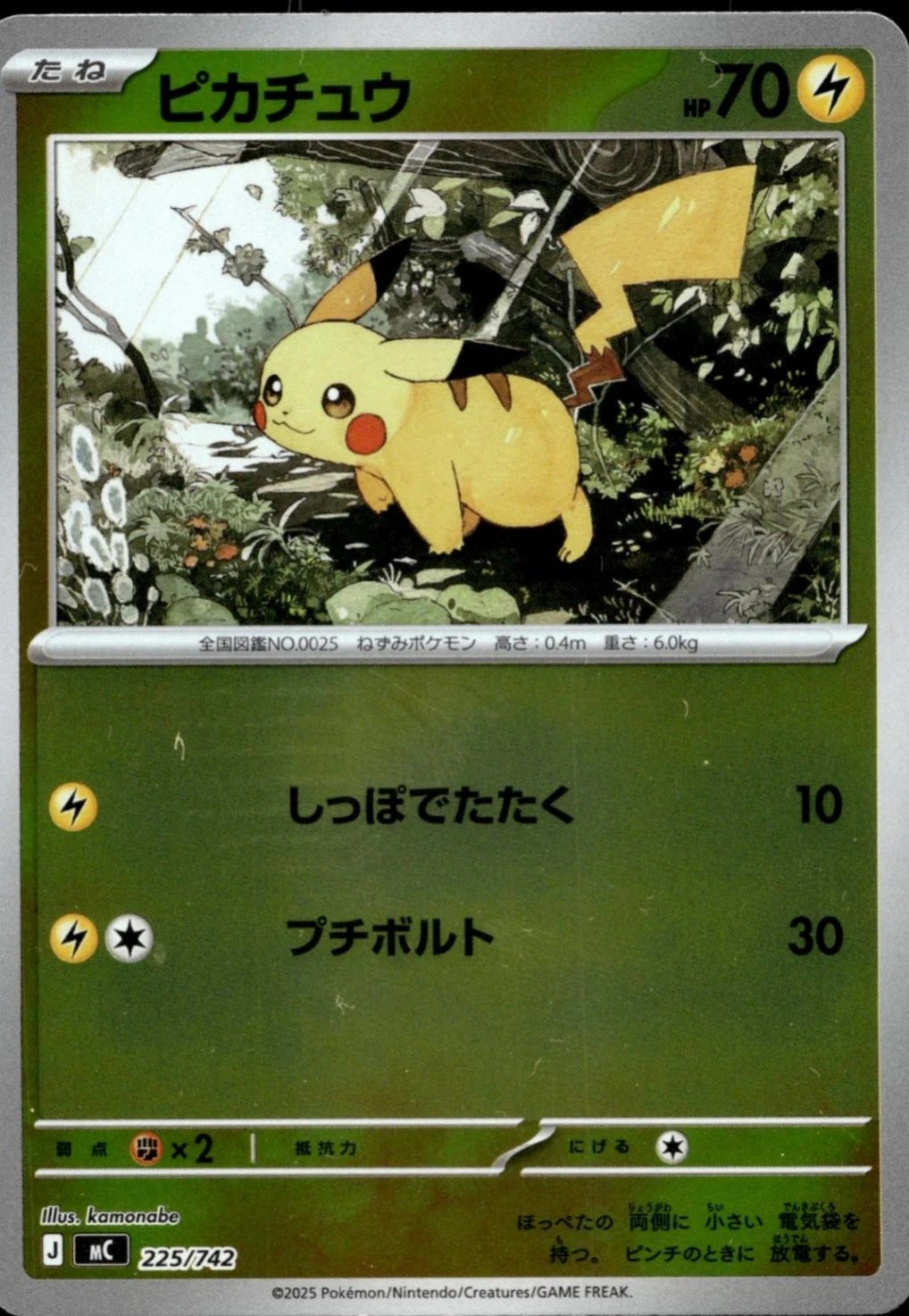 Pikachu Mirror Holo #225
