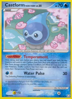 Castform Rain Form Reverse Holo