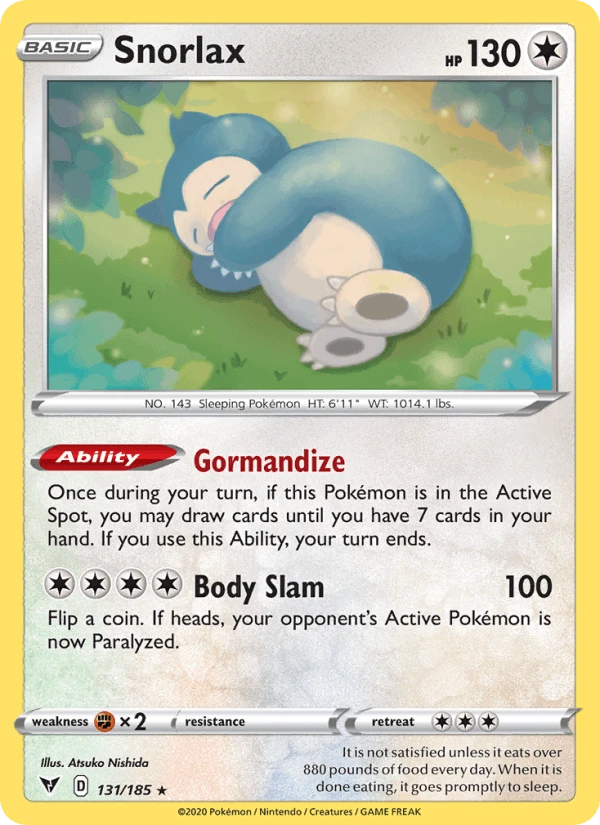 Snorlax Holo #131