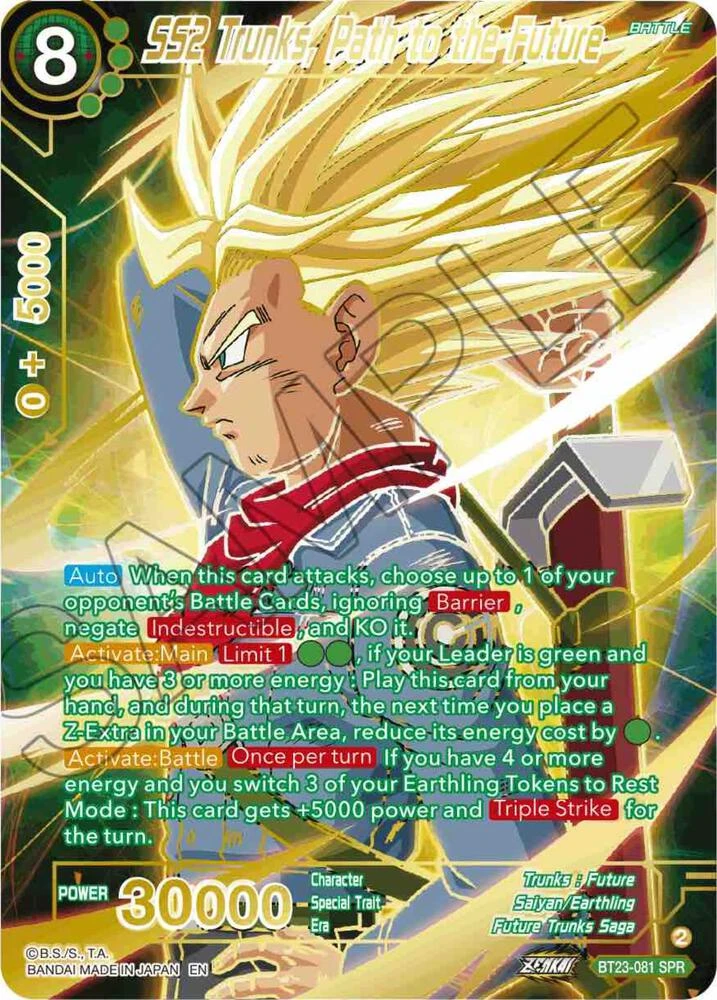 SS2 Trunks, Path to the Future [SPR] #BT23-081