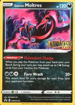 Galarian Moltres Prerelease Staff
