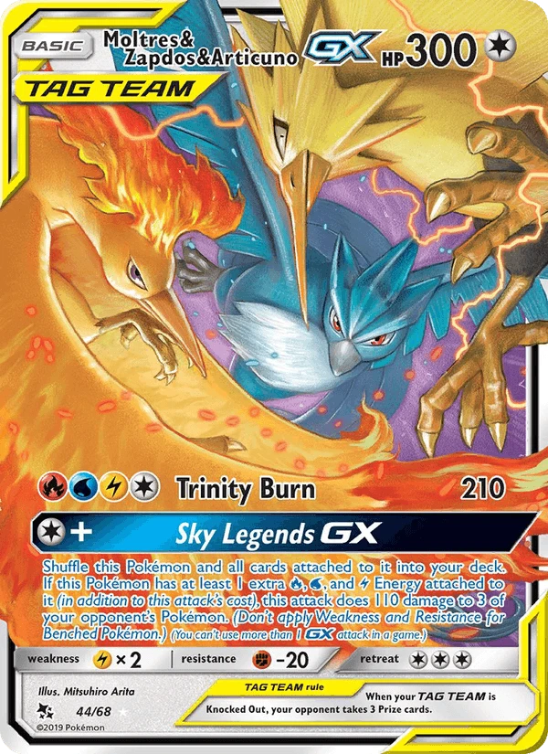 Moltres & Zapdos & Articuno Gx #44