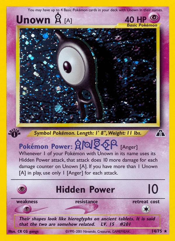Unown A #14