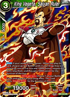 King Vegeta, Saiyan Ruler
