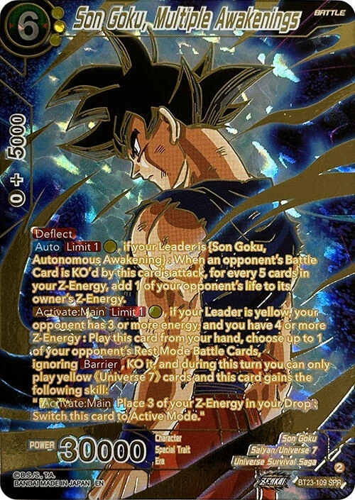 Son Goku, Multiple Awakenings [SPR] #BT23-109