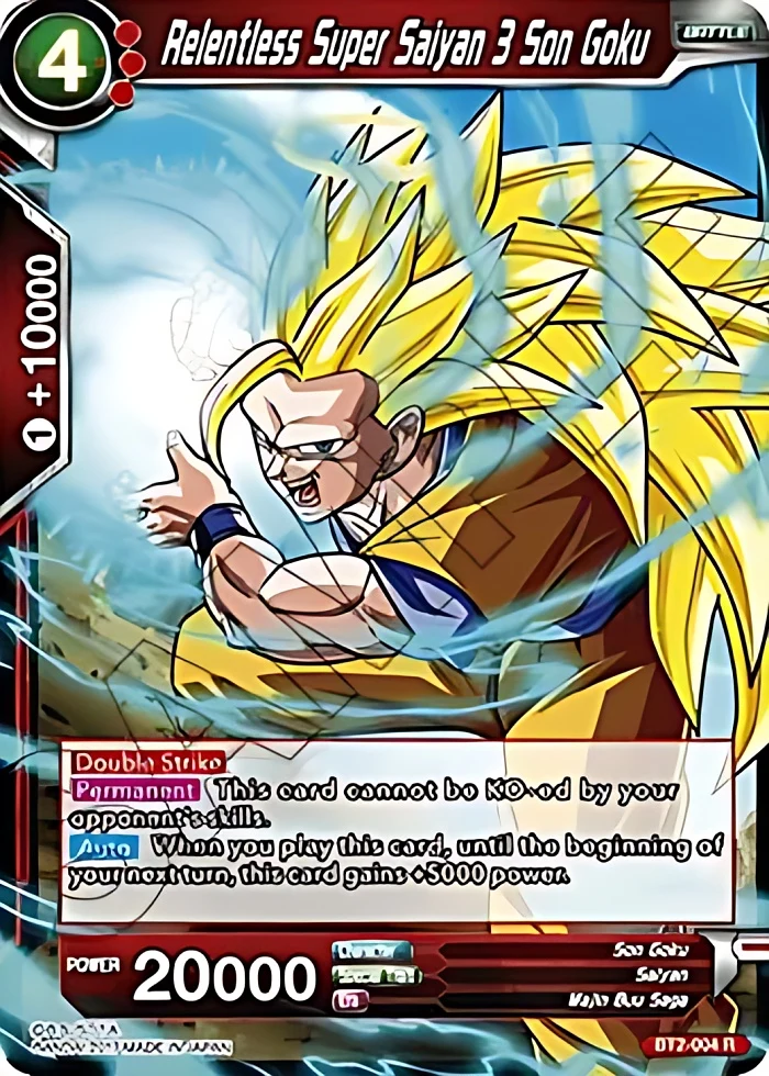 Relentless Super Saiyan 3 Son Goku [Demo Deck Non-Foil] #BT2-004
