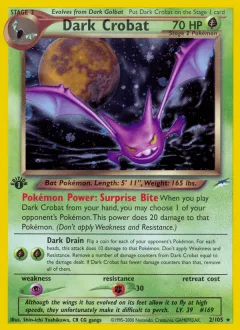 Dark Crobat 1st Edition