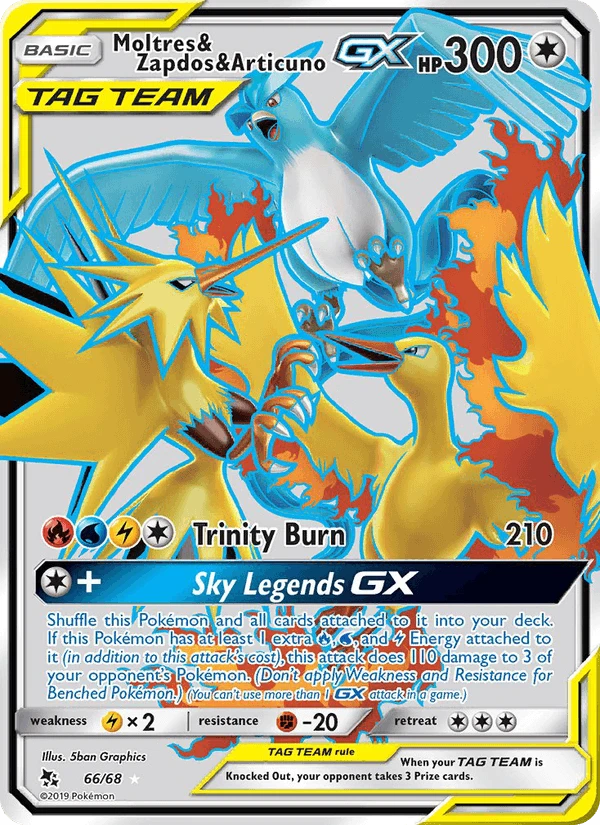 Moltres & Zapdos & Articuno Gx #66