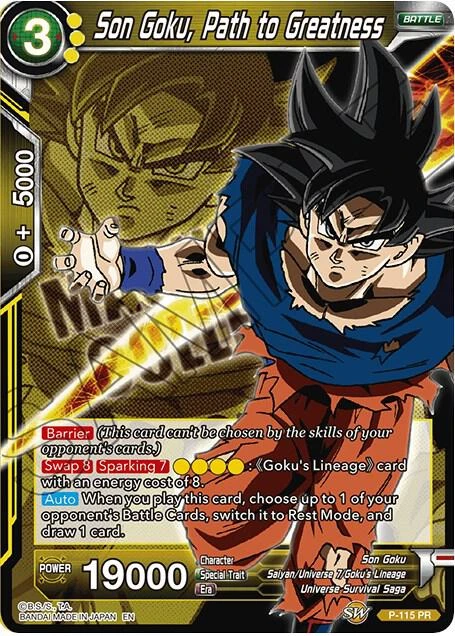 Son Goku, Path to Greatness #P-115
