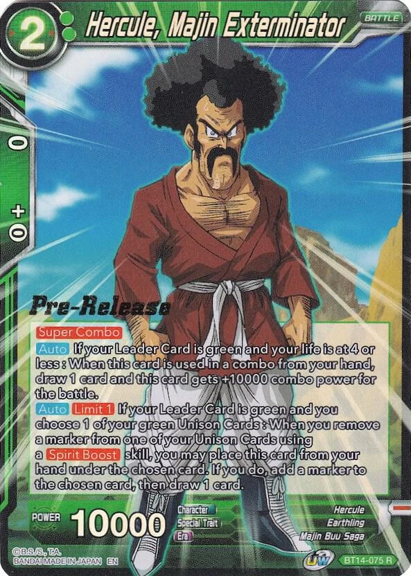Hercule, Majin Exterminator [Pre-Release] #BT14-075