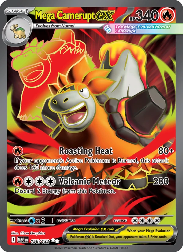 Mega Camerupt Ex #156