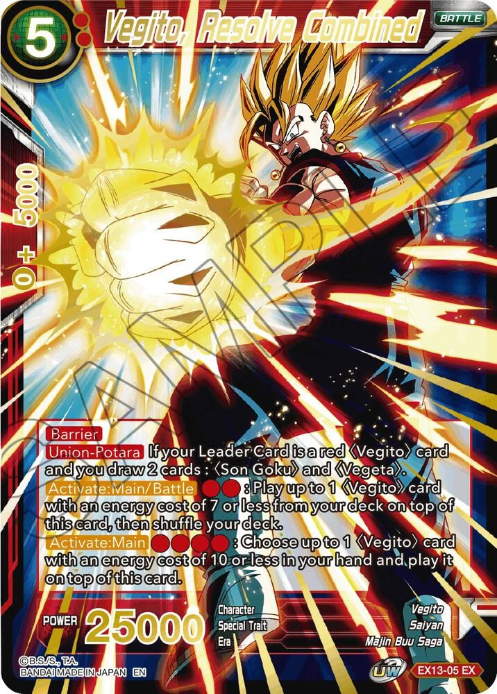 Vegito, Resolve Combined #EX13-05