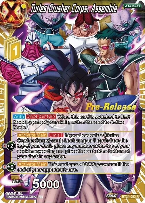 Turles Crusher Corps, Assemble [Pre-Release] #BT24-083