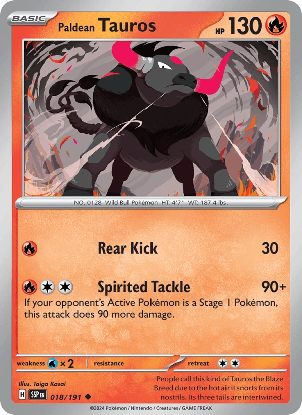 Paldean Tauros #18